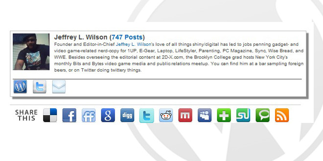 WordPress Social Author Bio Plug-in