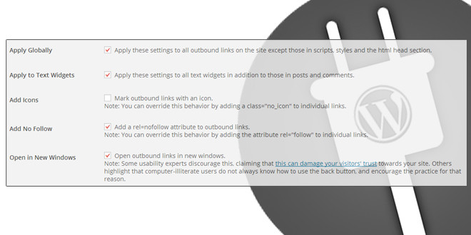 Nofollow for External Links Plugin
