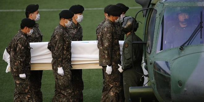 48 Bodies found in a Single Room by South Korean Divers